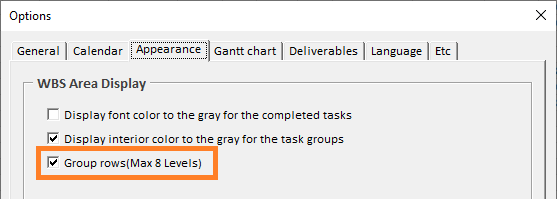 Excel Gantt How to #2 - Group rows