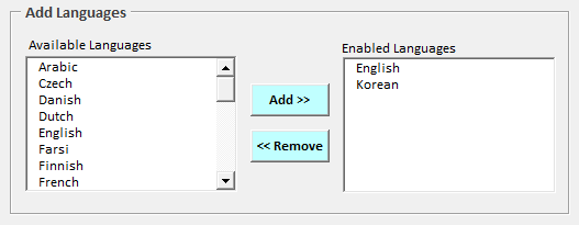 Excel Gantt Multilingual Support