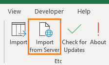 XLGantt(Excel Gantt) – Importing Server Data